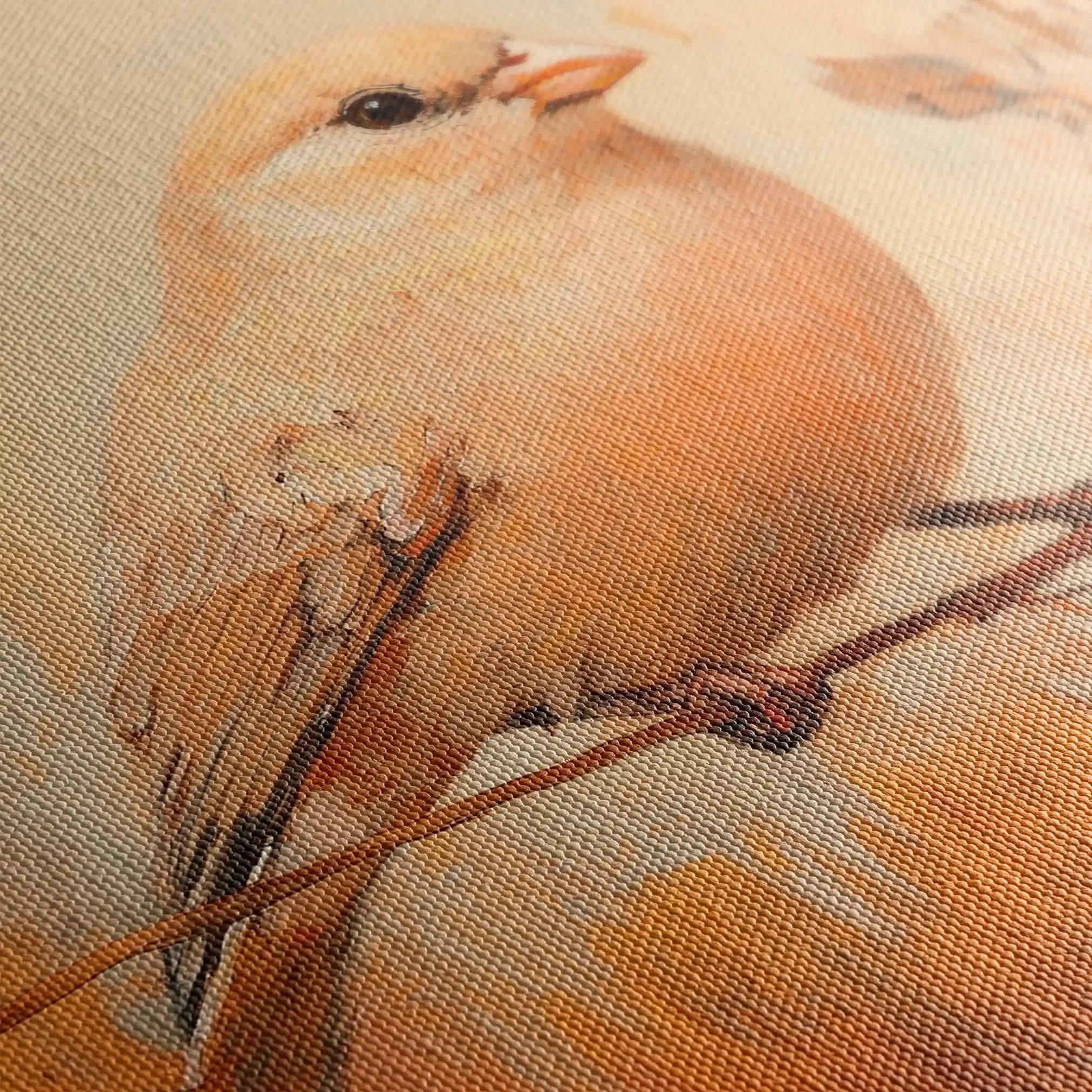 Animals 033 Canvas Art 60 x 40 cm / Black