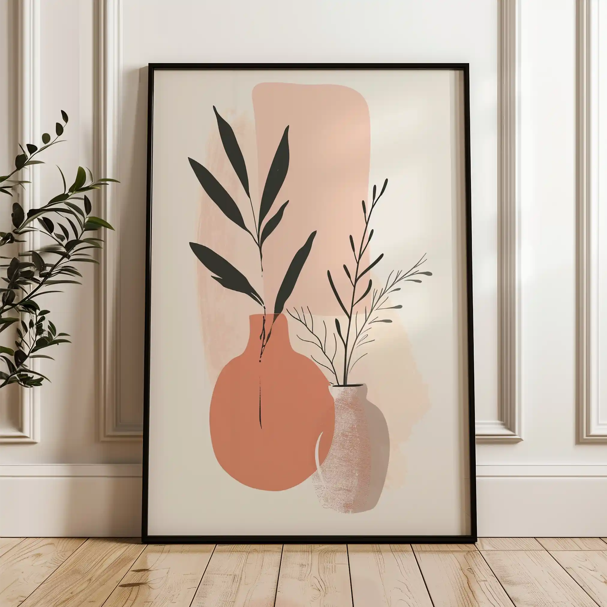 Boho 033 Canvas Art 60 x 40 cm / Black