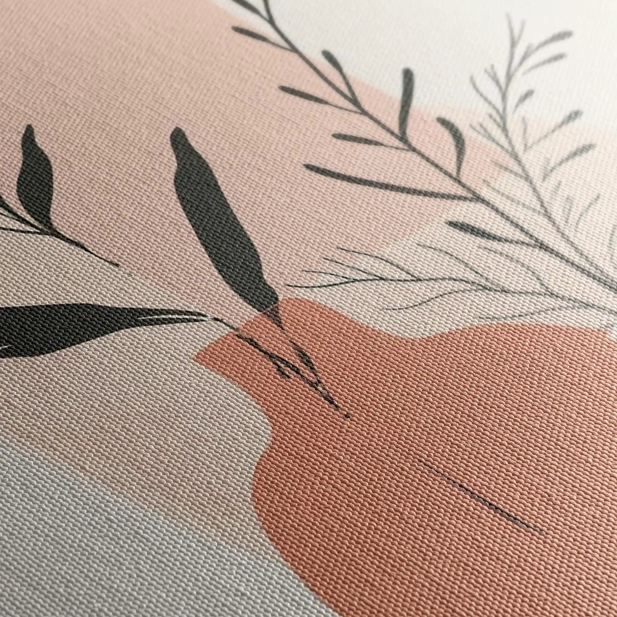 Boho 033 Canvas Art 60 x 40 cm / Black