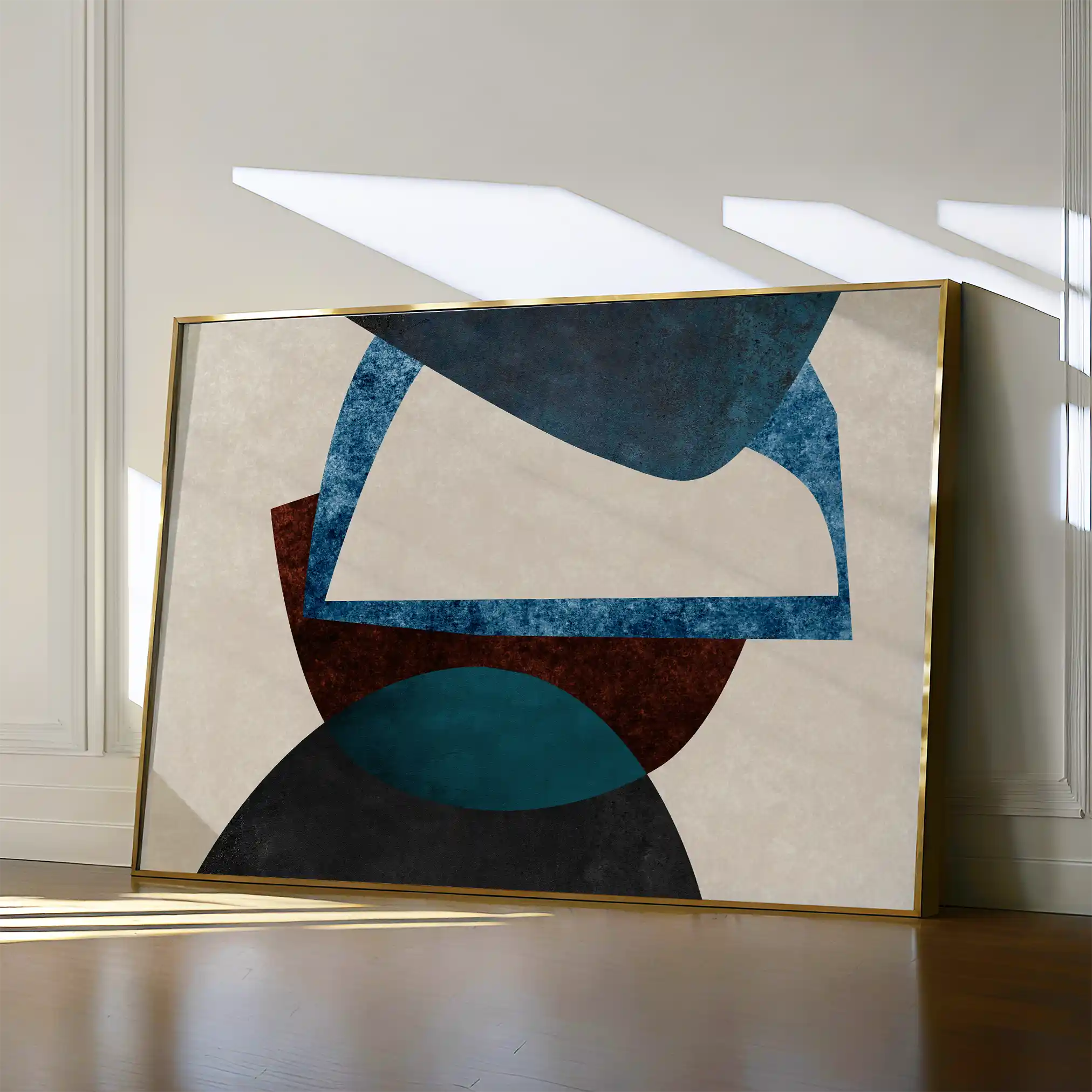 Abstract 034 Canvas Art 60 x 40 cm / Black