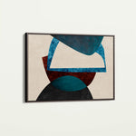 Abstract 034 Canvas Art 60 x 40 cm / Black