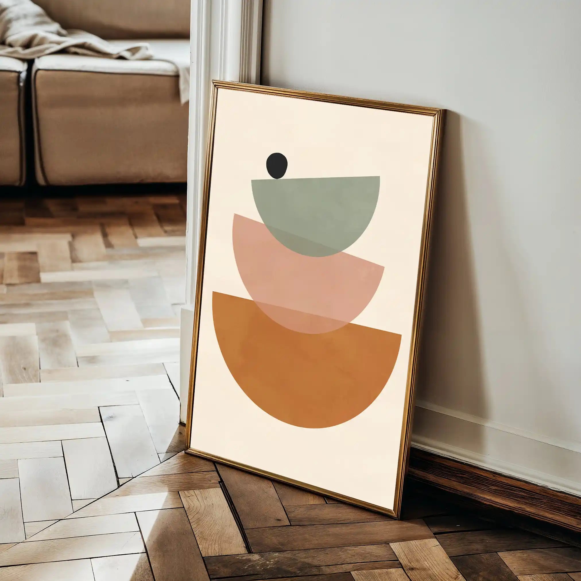 Boho 034 Canvas Art 60 x 40 cm / Black