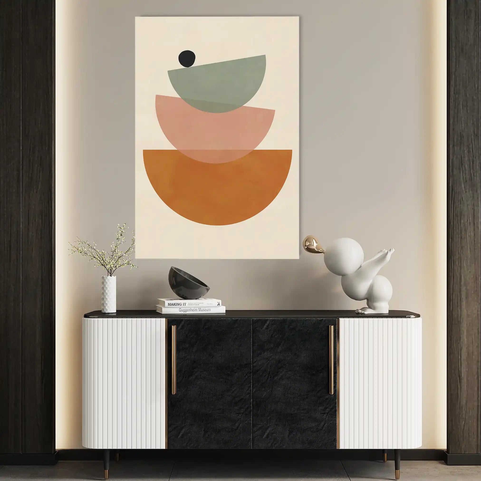 Boho 034 Canvas Art 60 x 40 cm / Black