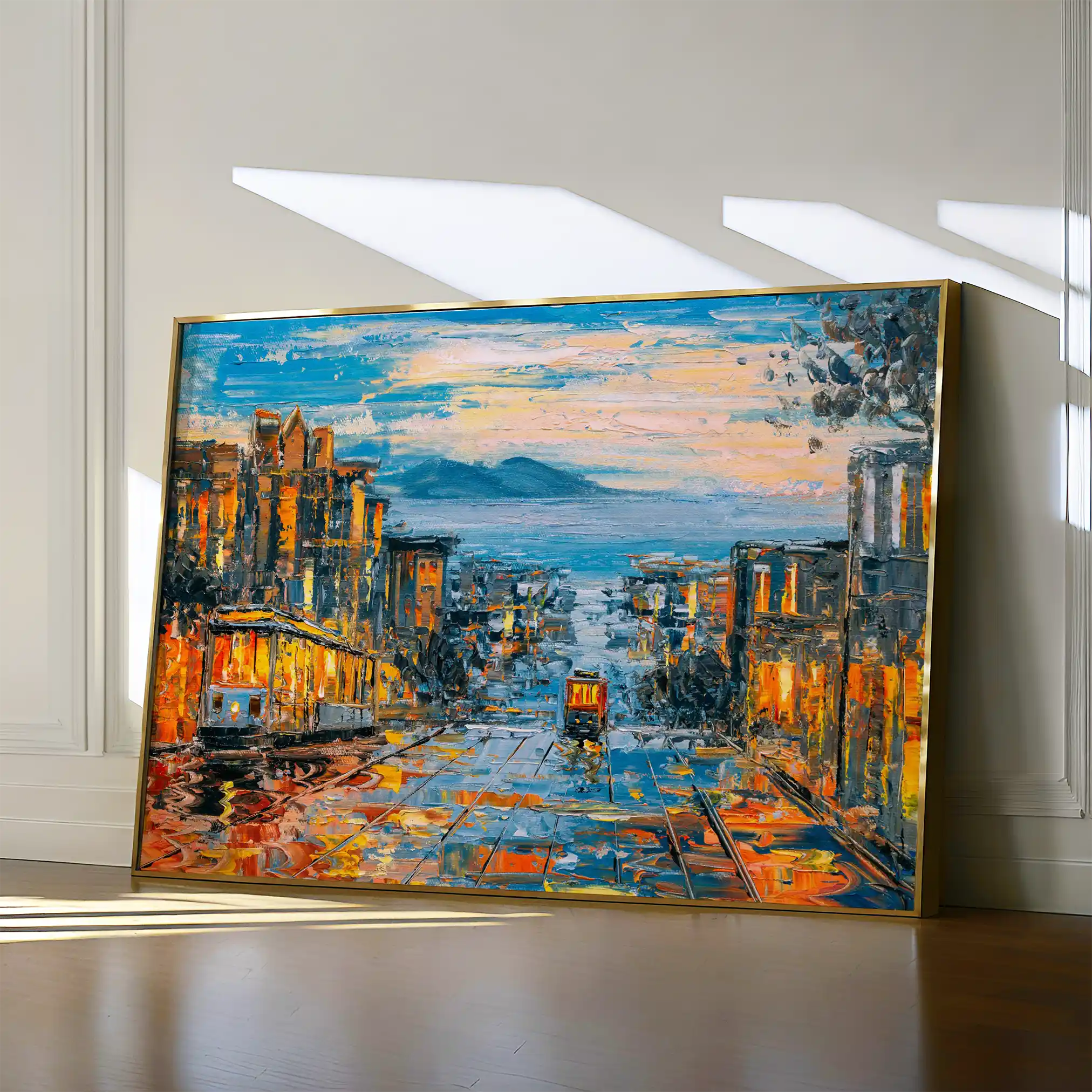 Landscape 034 Canvas Art 60 x 40 cm / Black