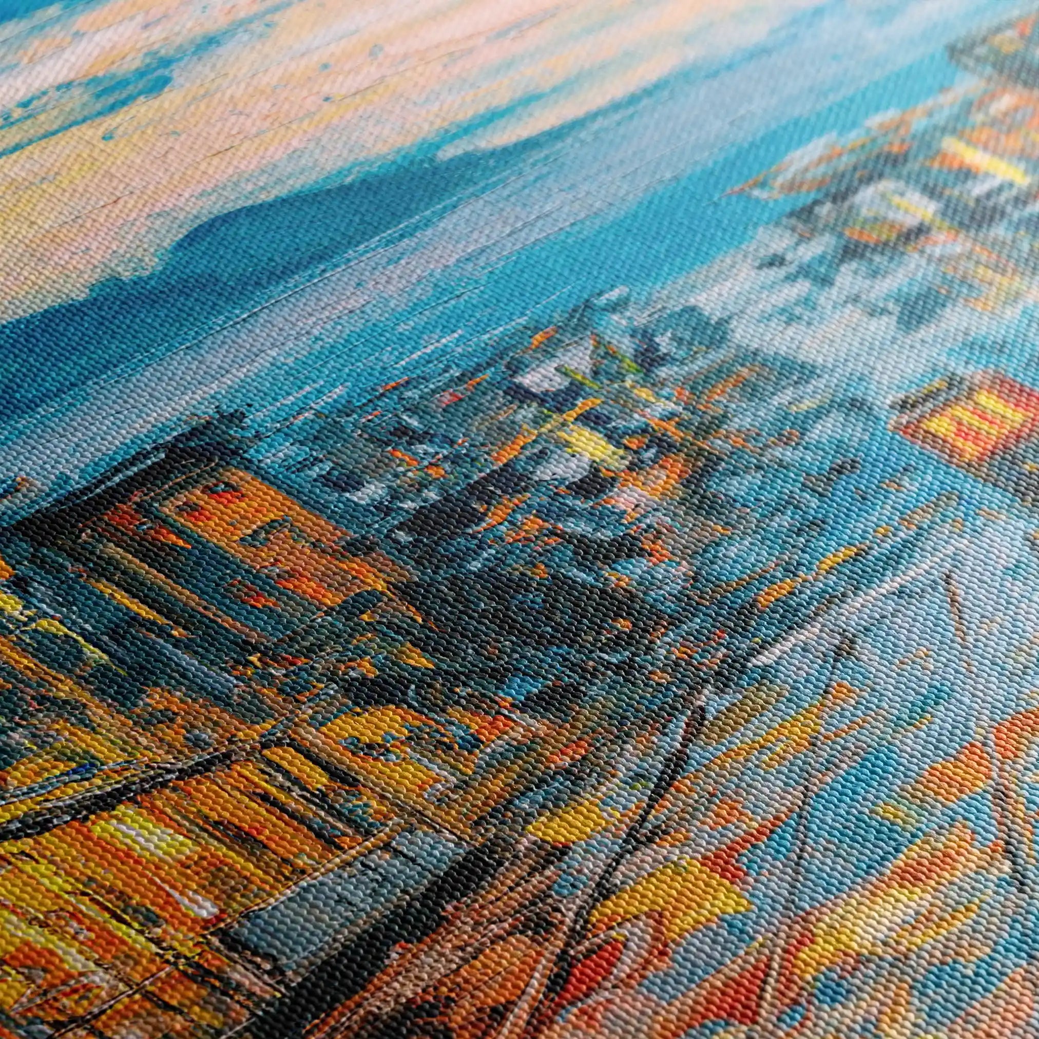 Landscape 034 Canvas Art 60 x 40 cm / Black