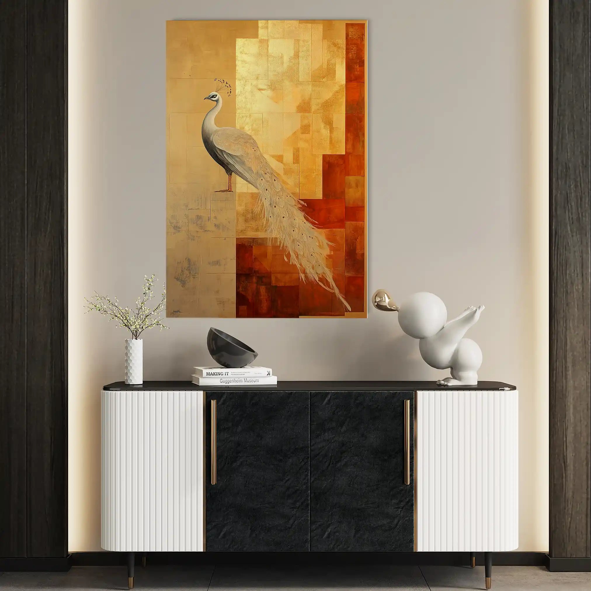 Animals 035 Canvas Art 60 x 40 cm / Black