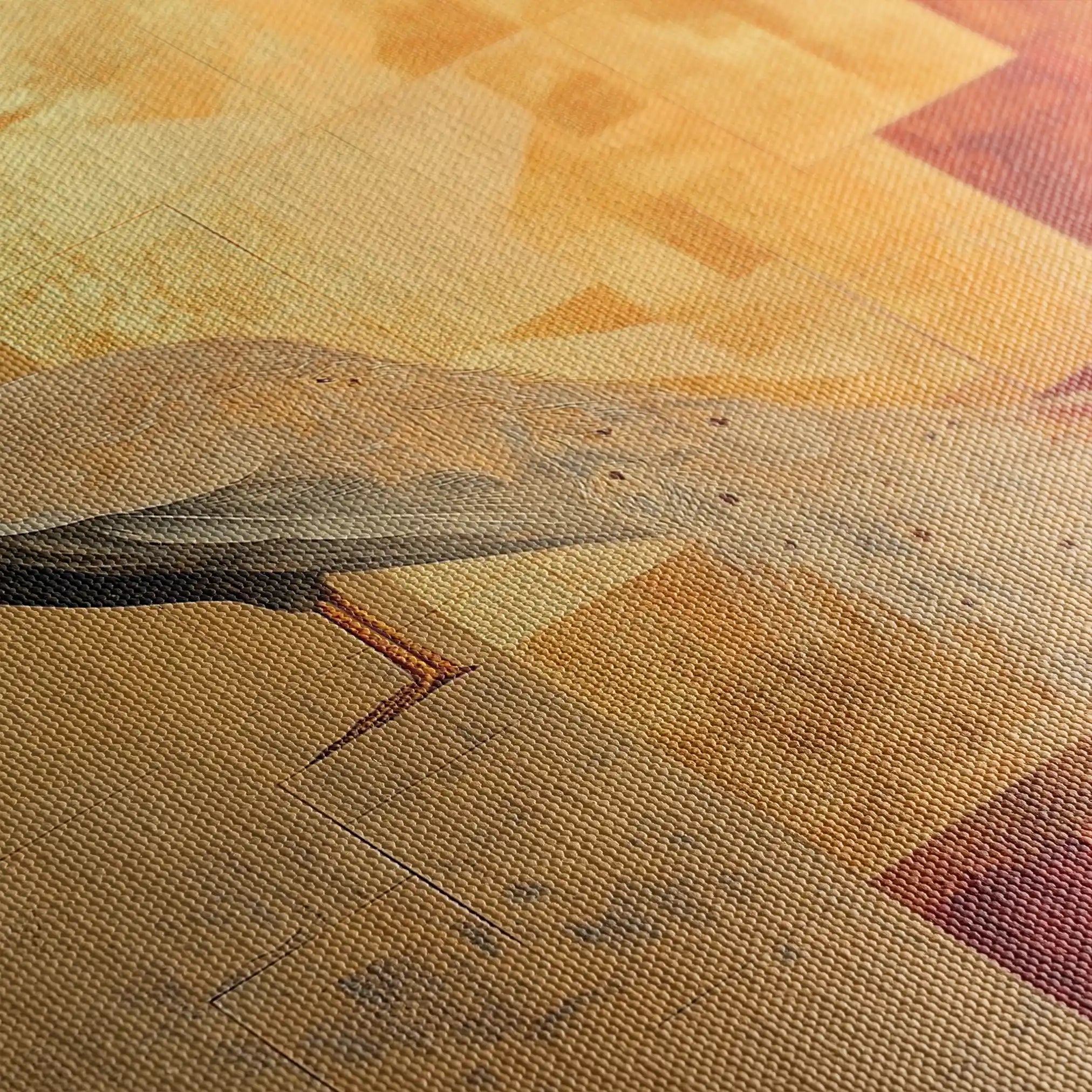 Animals 035 Canvas Art 60 x 40 cm / Black