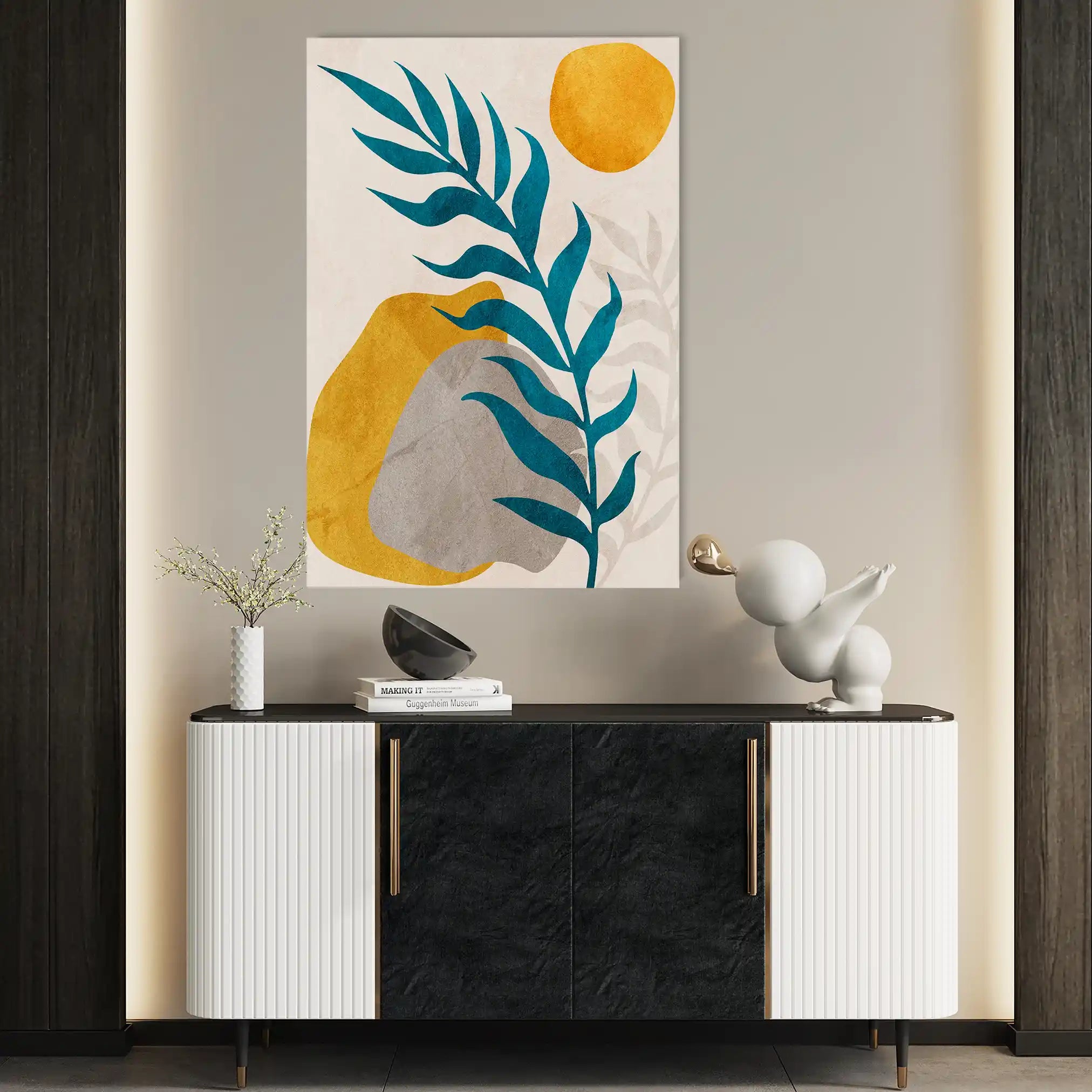 Boho 035 Canvas Art 60 x 40 cm / Black