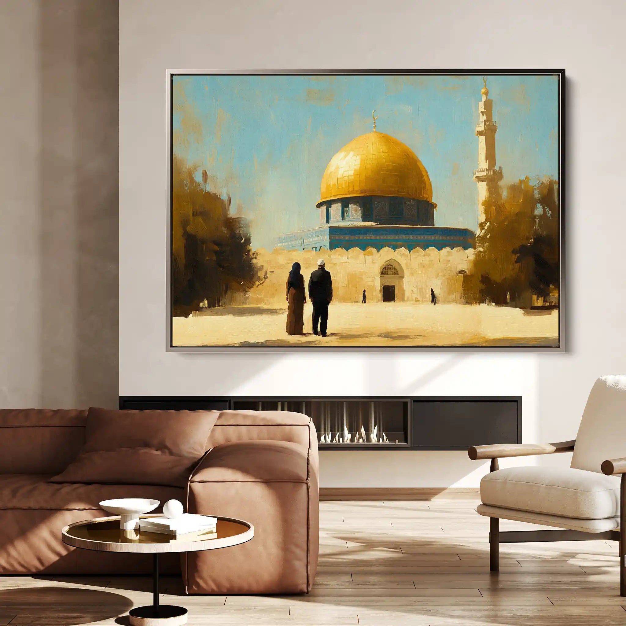 Palestine 035 Canvas Art 60 x 40 cm / Black