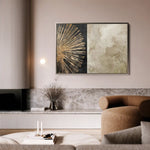 Abstract 036 Canvas Art 60 x 40 cm / Black