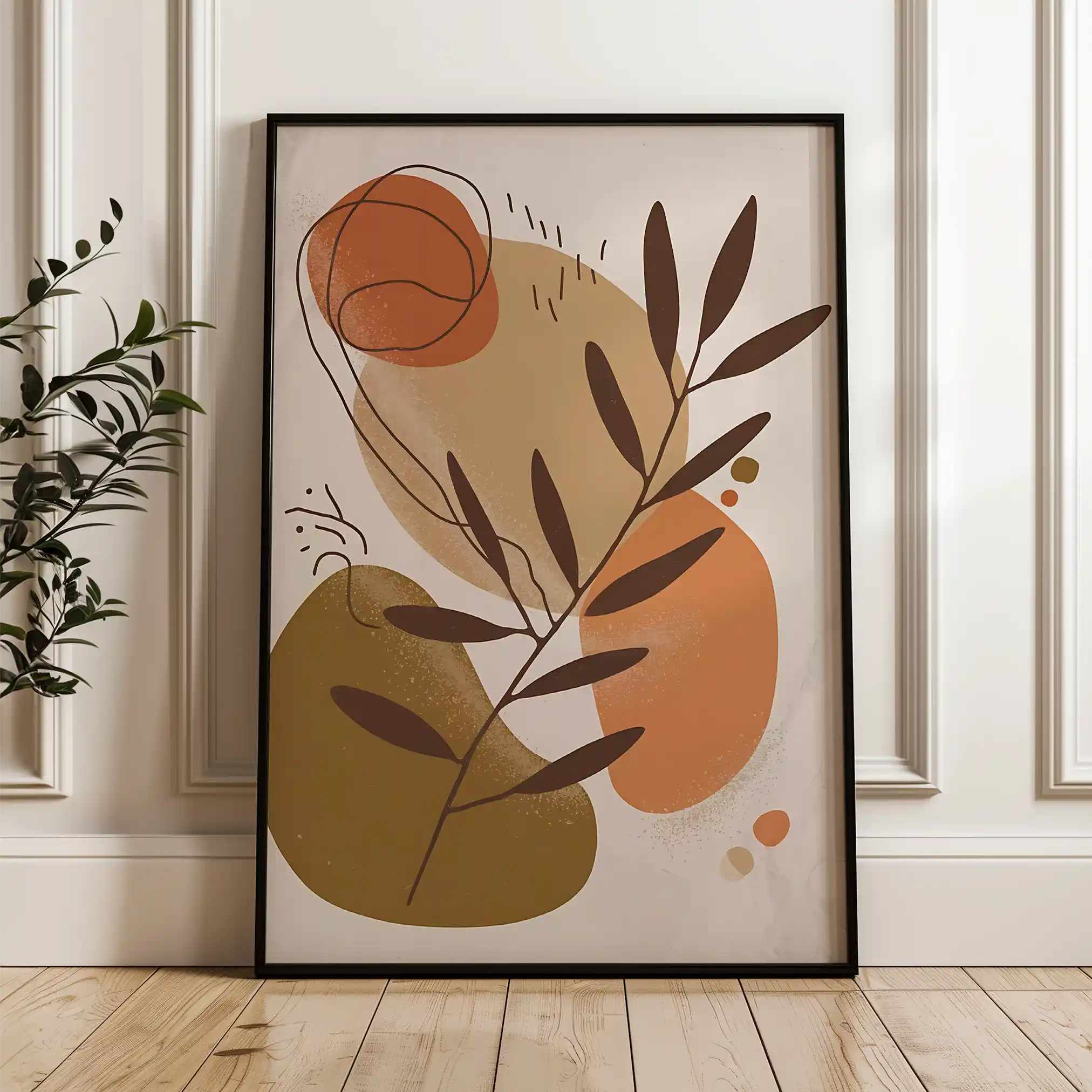 Boho 036 Canvas Art 60 x 40 cm / Black