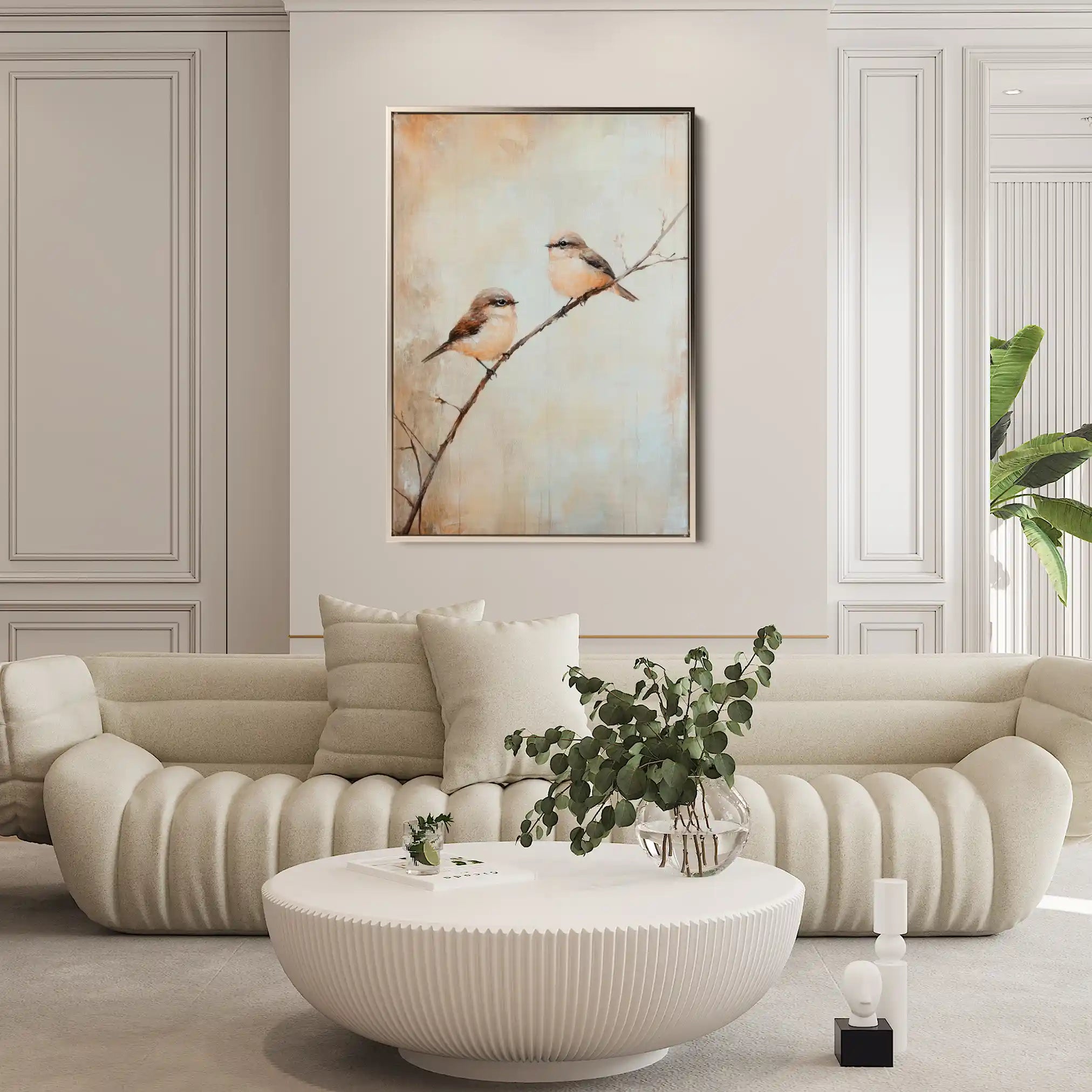 Animals 037 Canvas Art 60 x 40 cm / Black