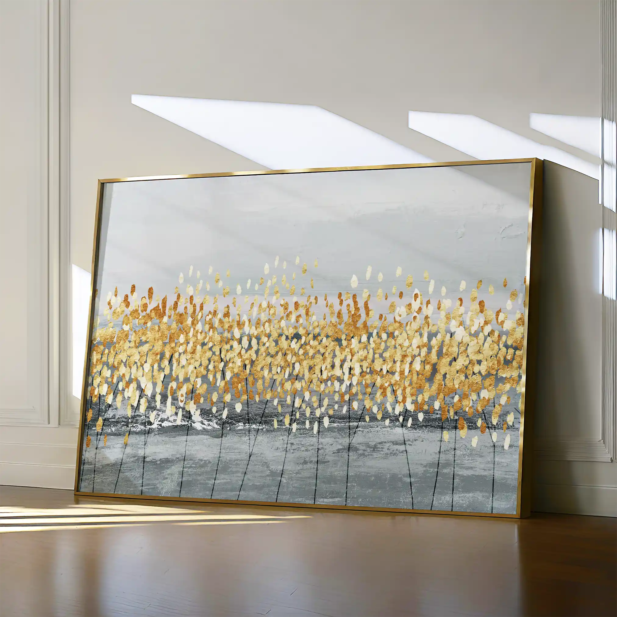 Abstract 037 Canvas Art 60 x 40 cm / Black