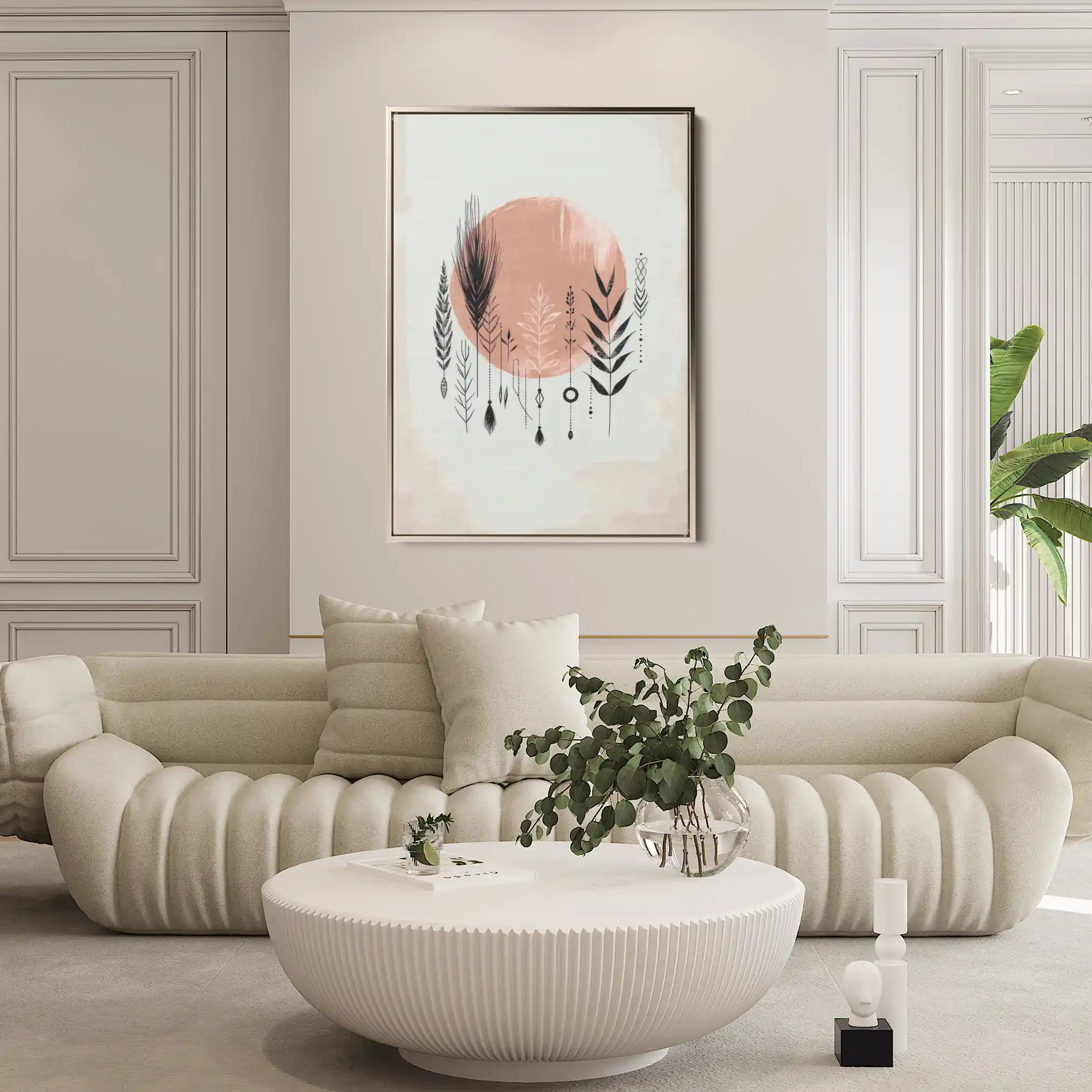 Boho 037 Canvas Art 60 x 40 cm / Black