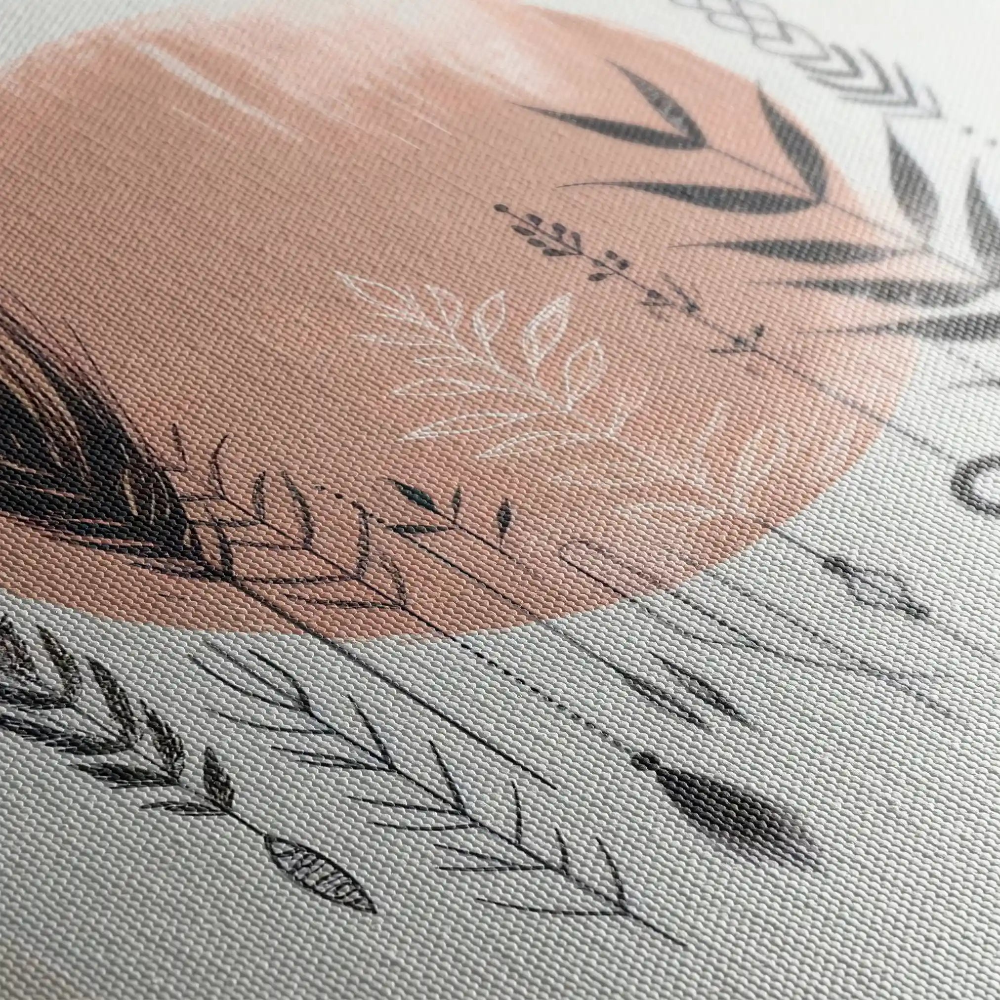 Boho 037 Canvas Art 60 x 40 cm / Black