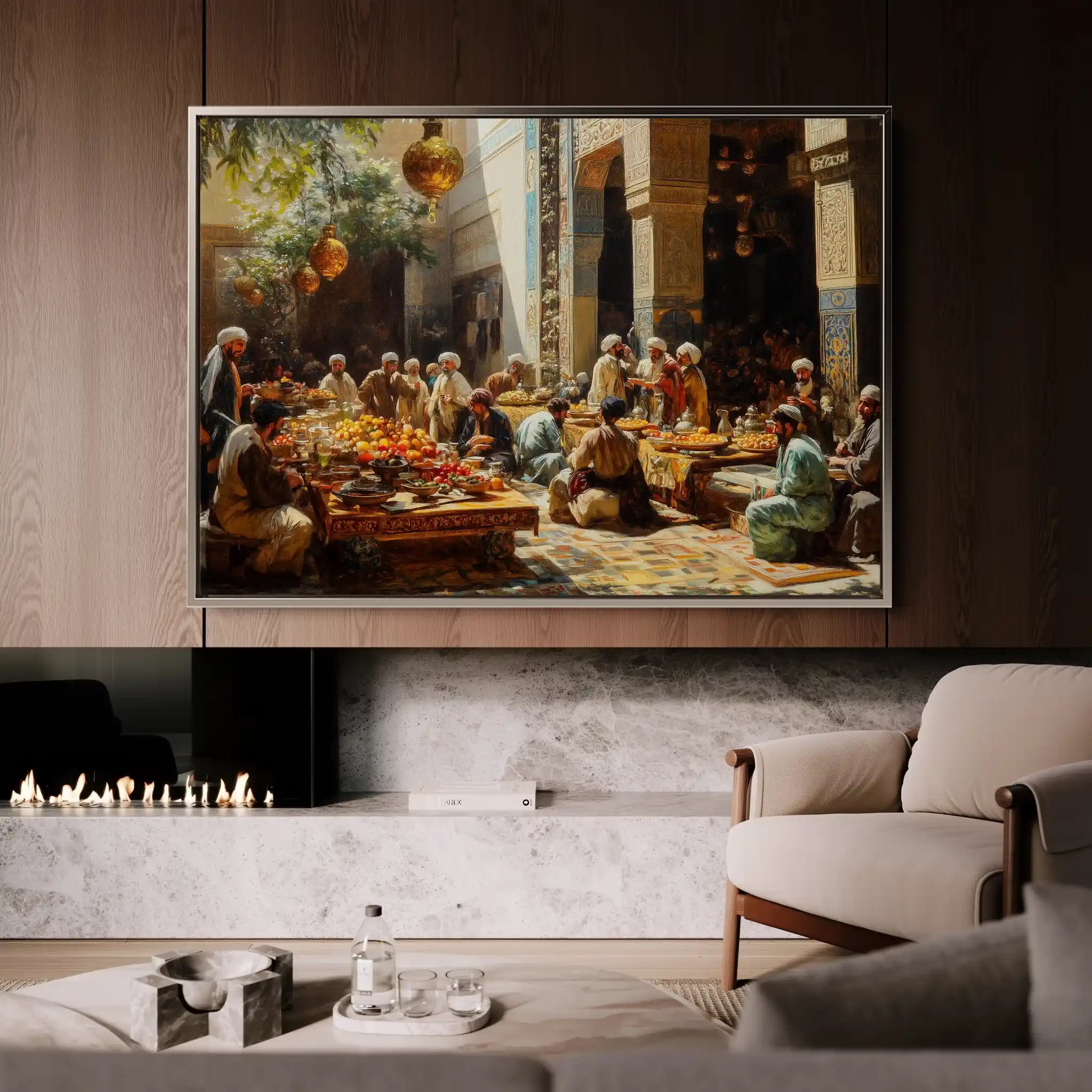 Orientalist 037 Canvas Art 60 x 40 cm / Black