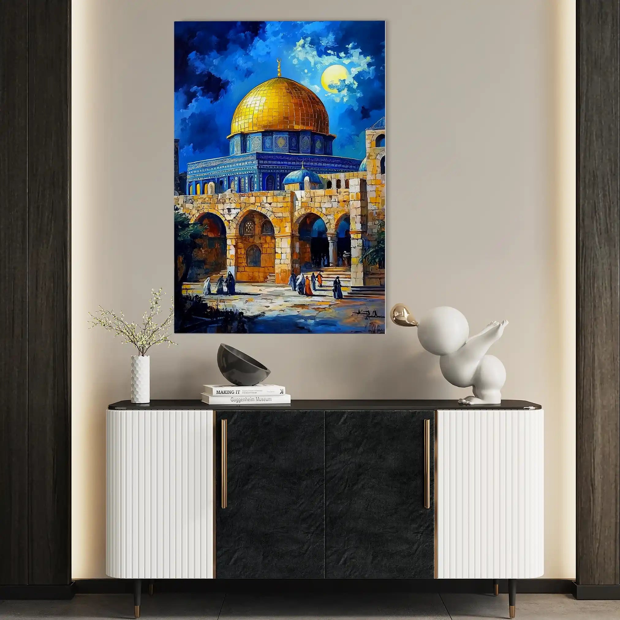 Palestine 037 Canvas Art 60 x 40 cm / Black