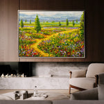 Landscape 038 Canvas Art 60 x 40 cm / Black