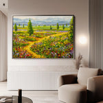 Landscape 038 Canvas Art 60 x 40 cm / Black