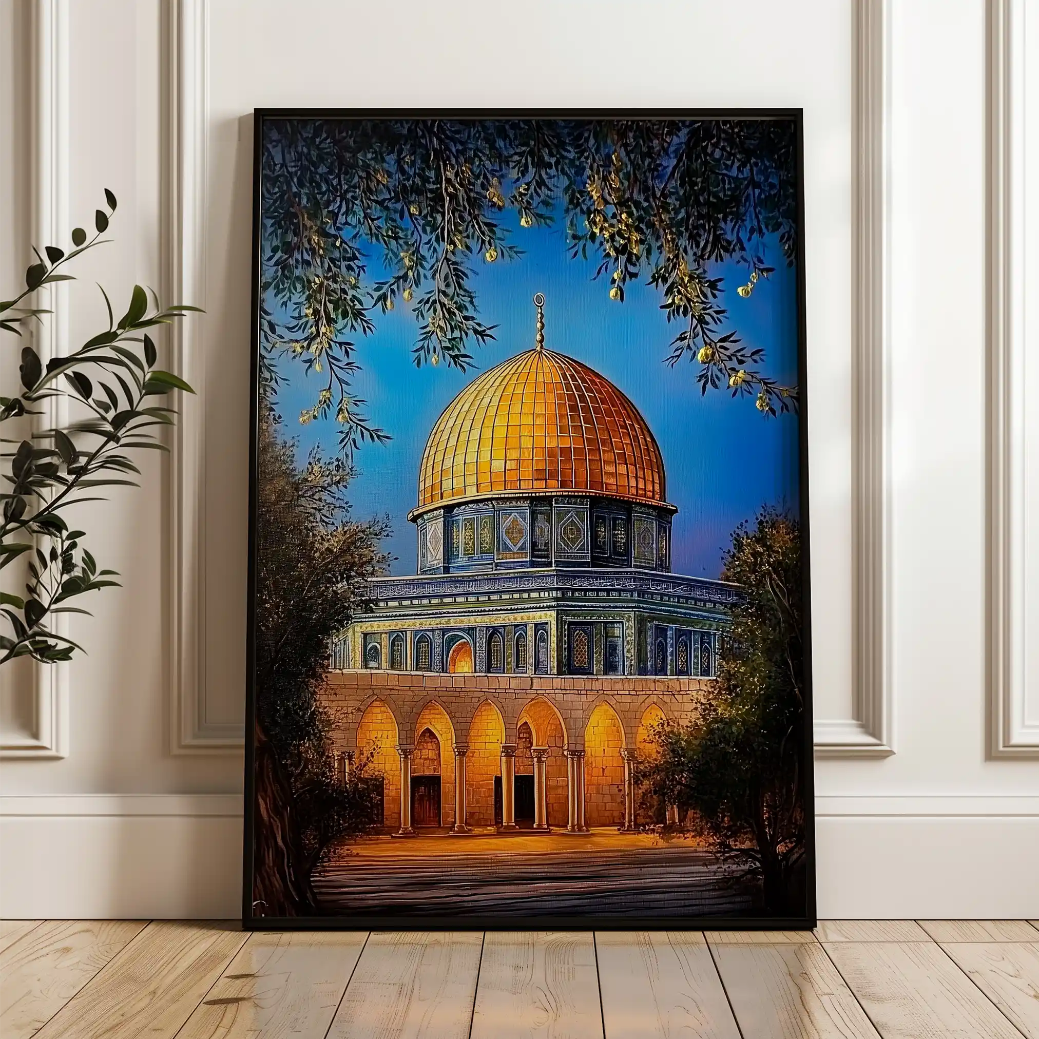 Palestine 038 Canvas Art 60 x 40 cm / Black