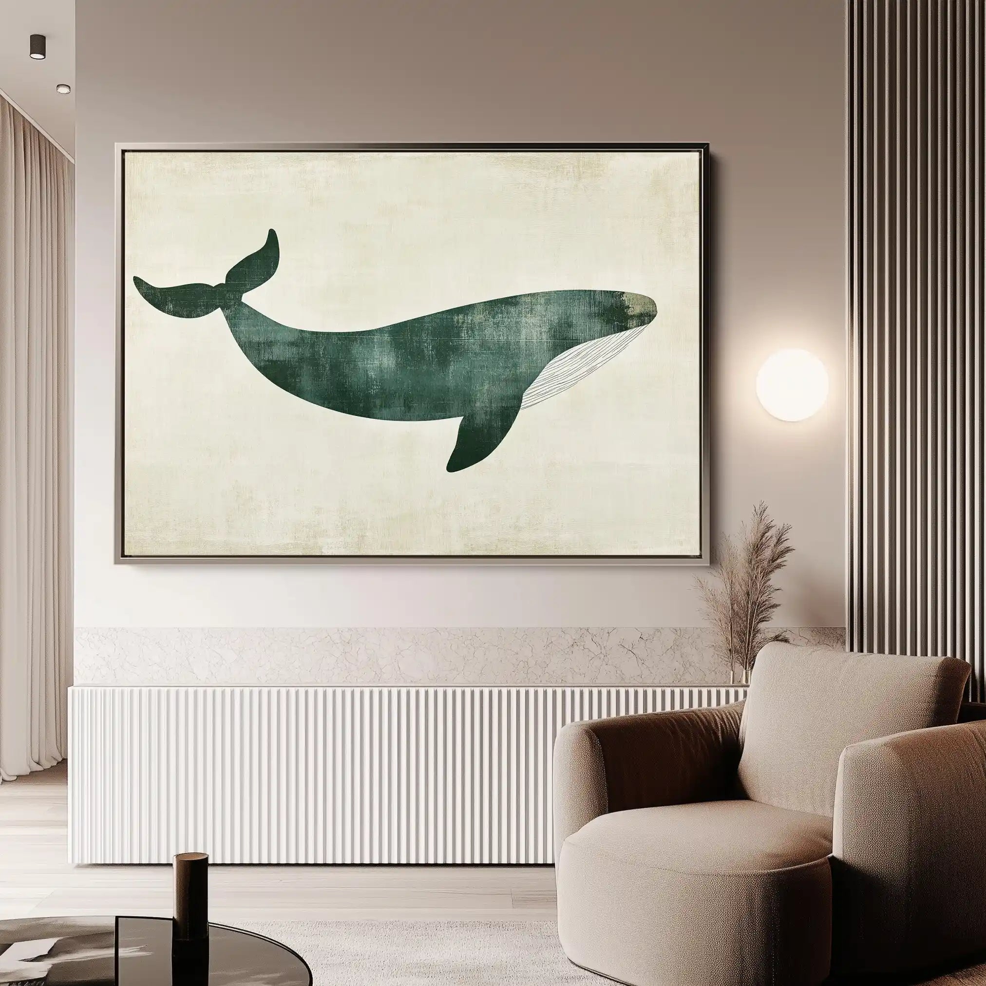 Animals 039 Canvas Art 60 x 40 cm / Black