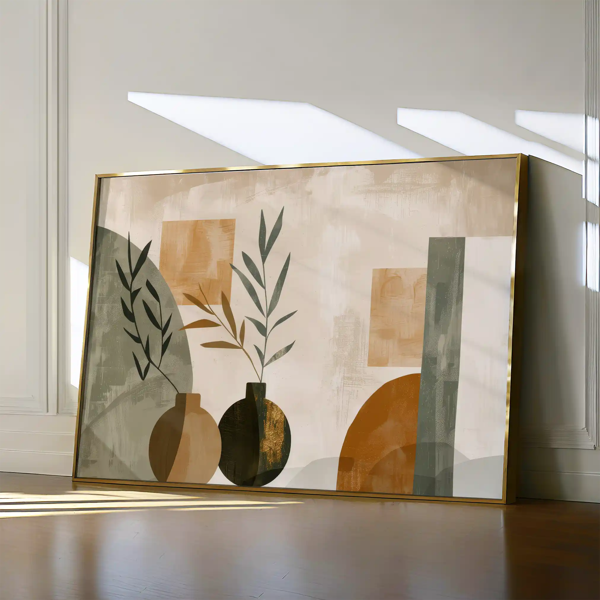 Boho 039 Canvas Art 60 x 40 cm / Black