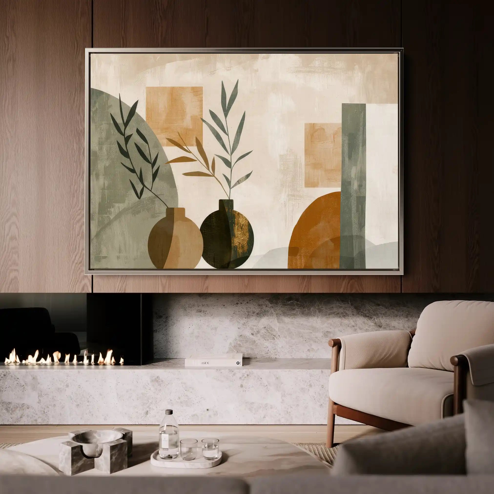 Boho 039 Canvas Art 60 x 40 cm / Black