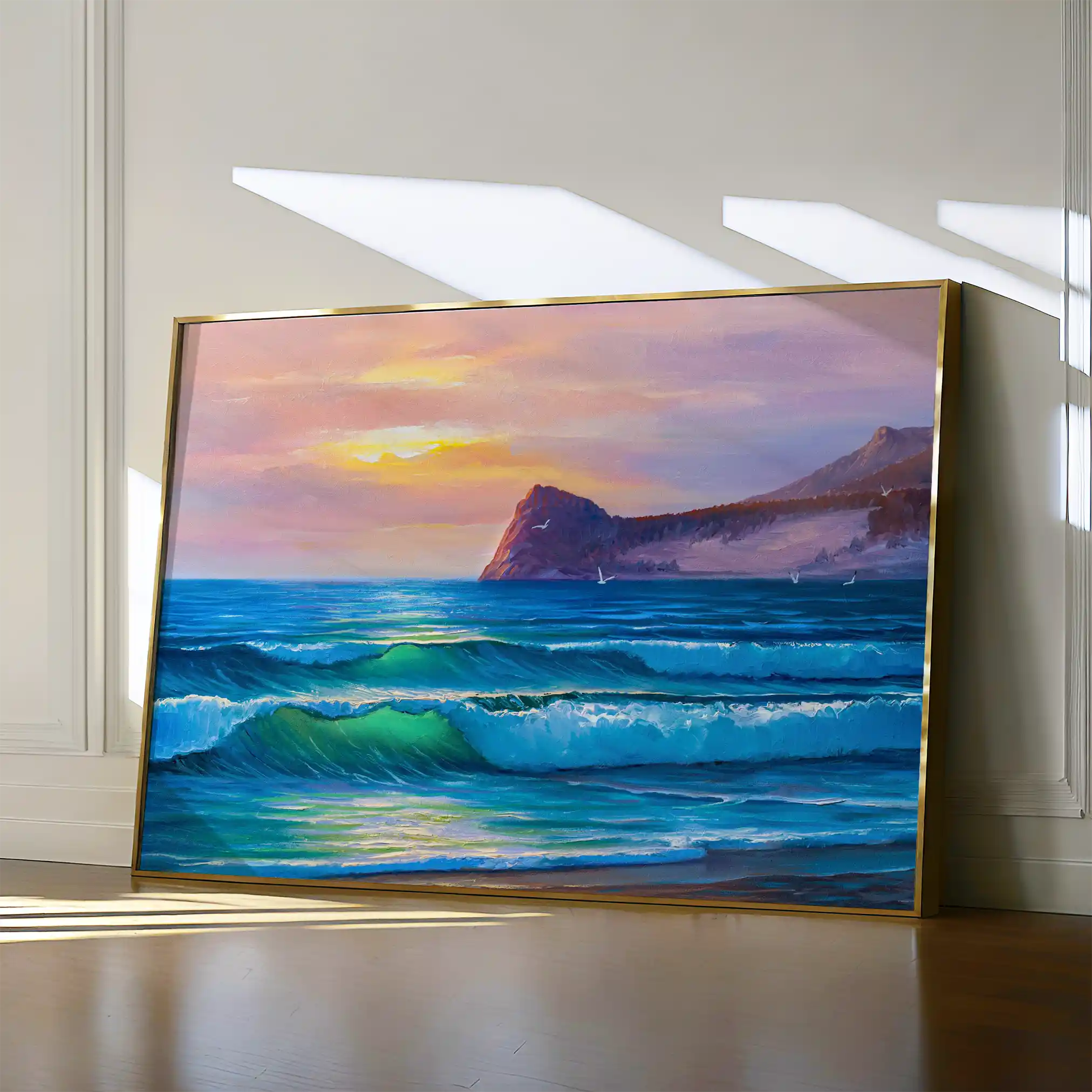 Landscape 039 Canvas Art 60 x 40 cm / Black