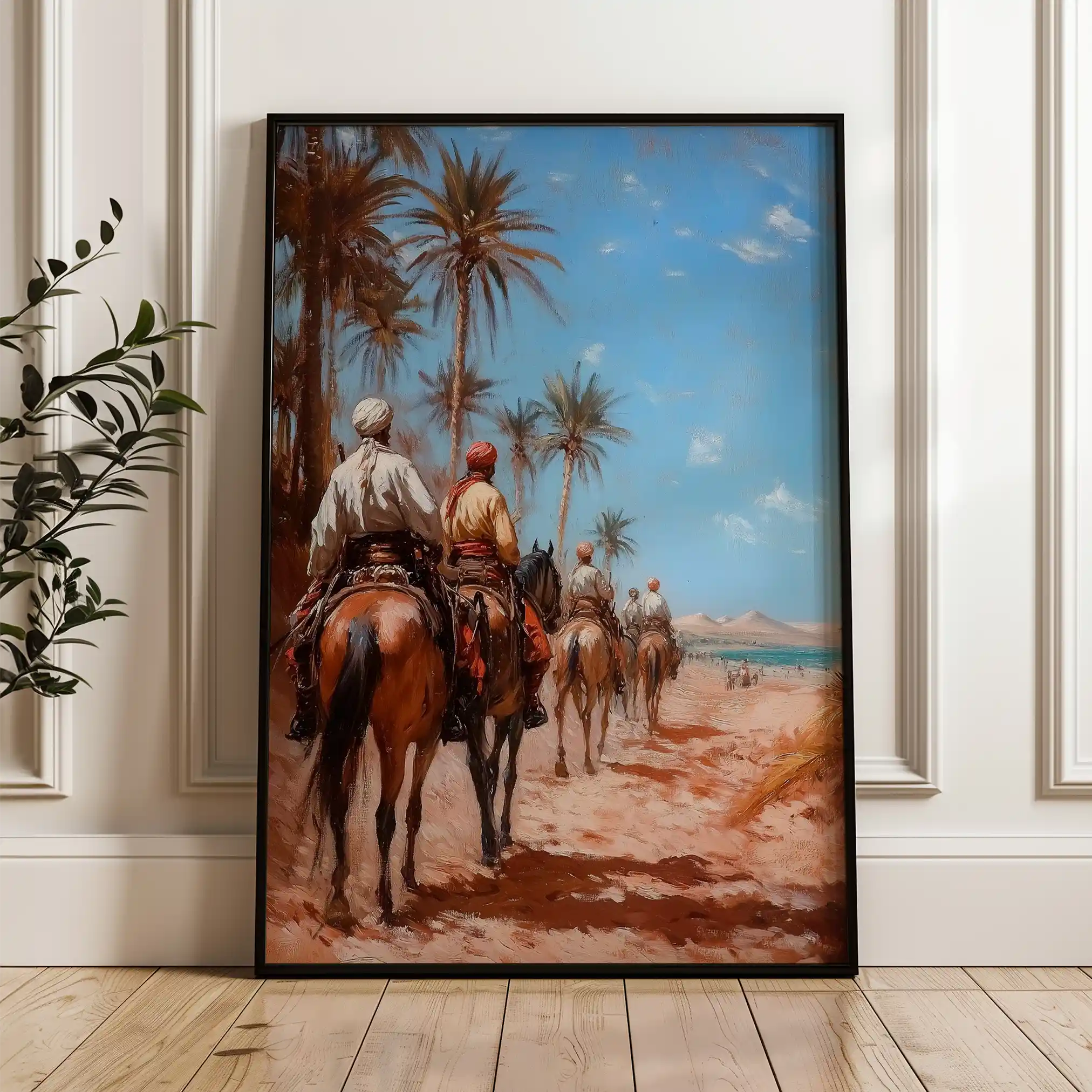 Orientalist 039 Canvas Art 60 x 40 cm / Black