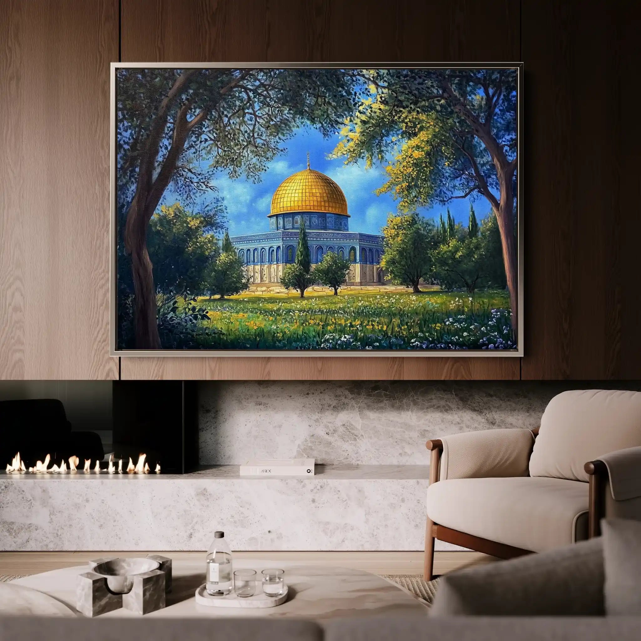 Palestine 039 Canvas Art 60 x 40 cm / Black