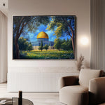 Palestine 039 Canvas Art 60 x 40 cm / Black