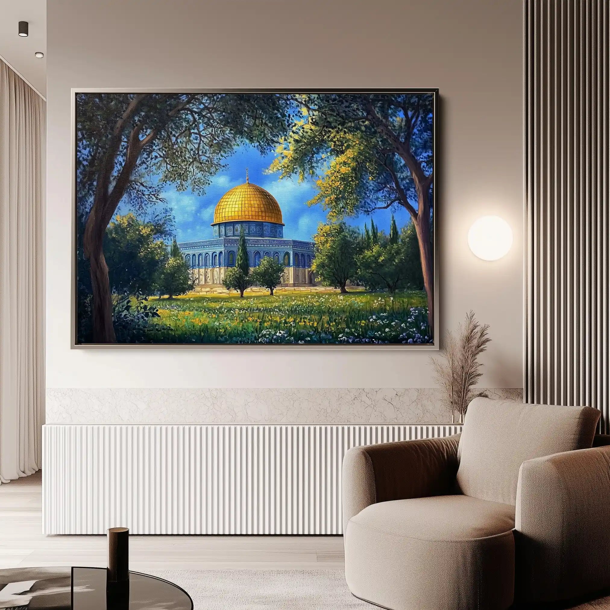 Palestine 039 Canvas Art 60 x 40 cm / Black