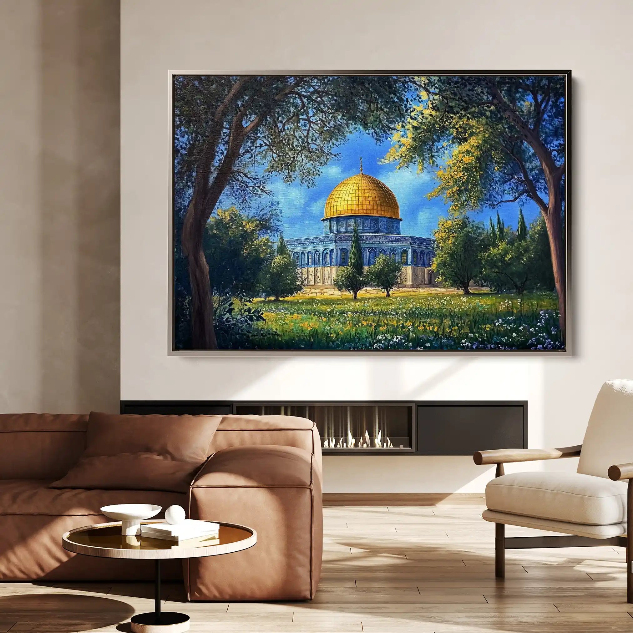 Palestine 039 Canvas Art 60 x 40 cm / Black