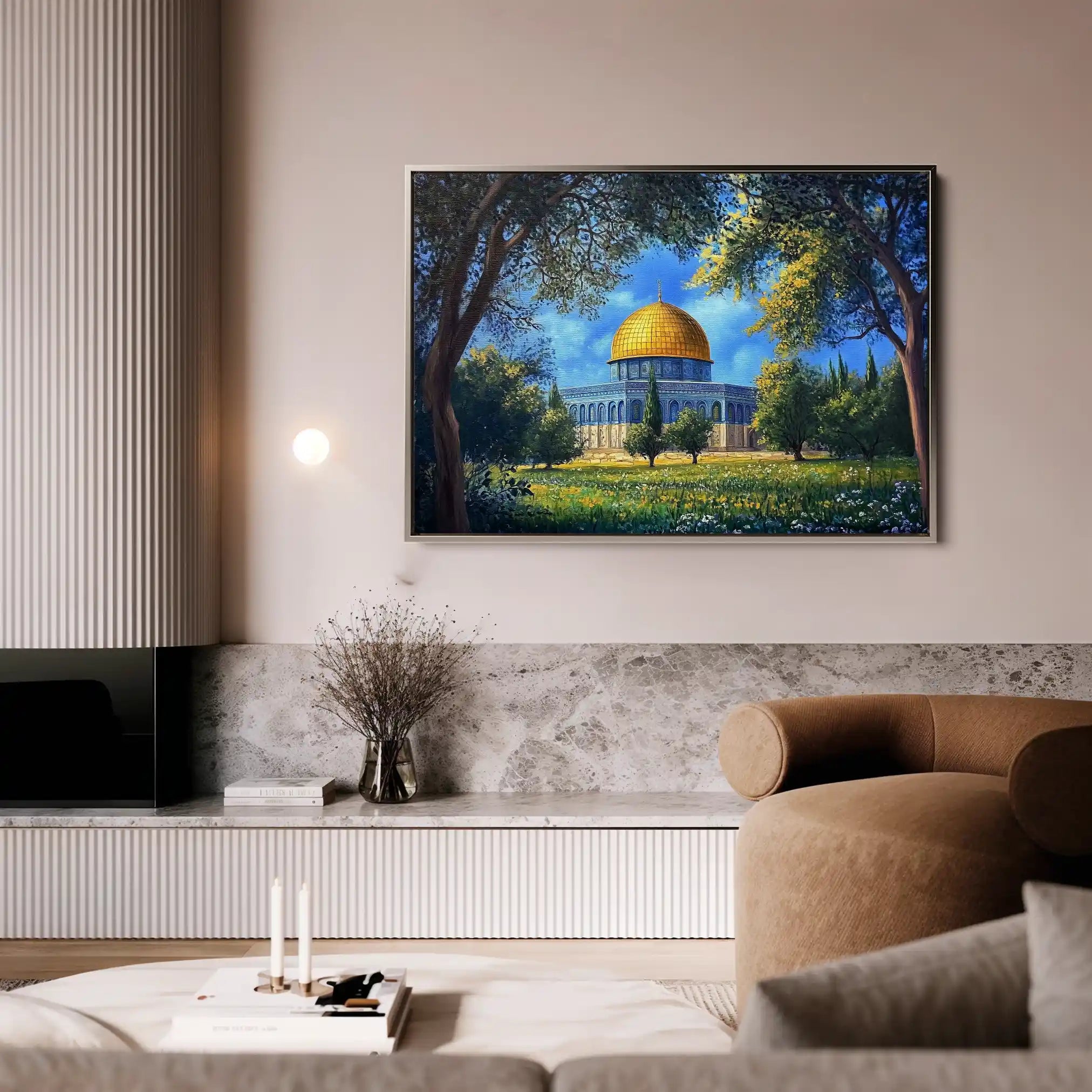 Palestine 039 Canvas Art 60 x 40 cm / Black