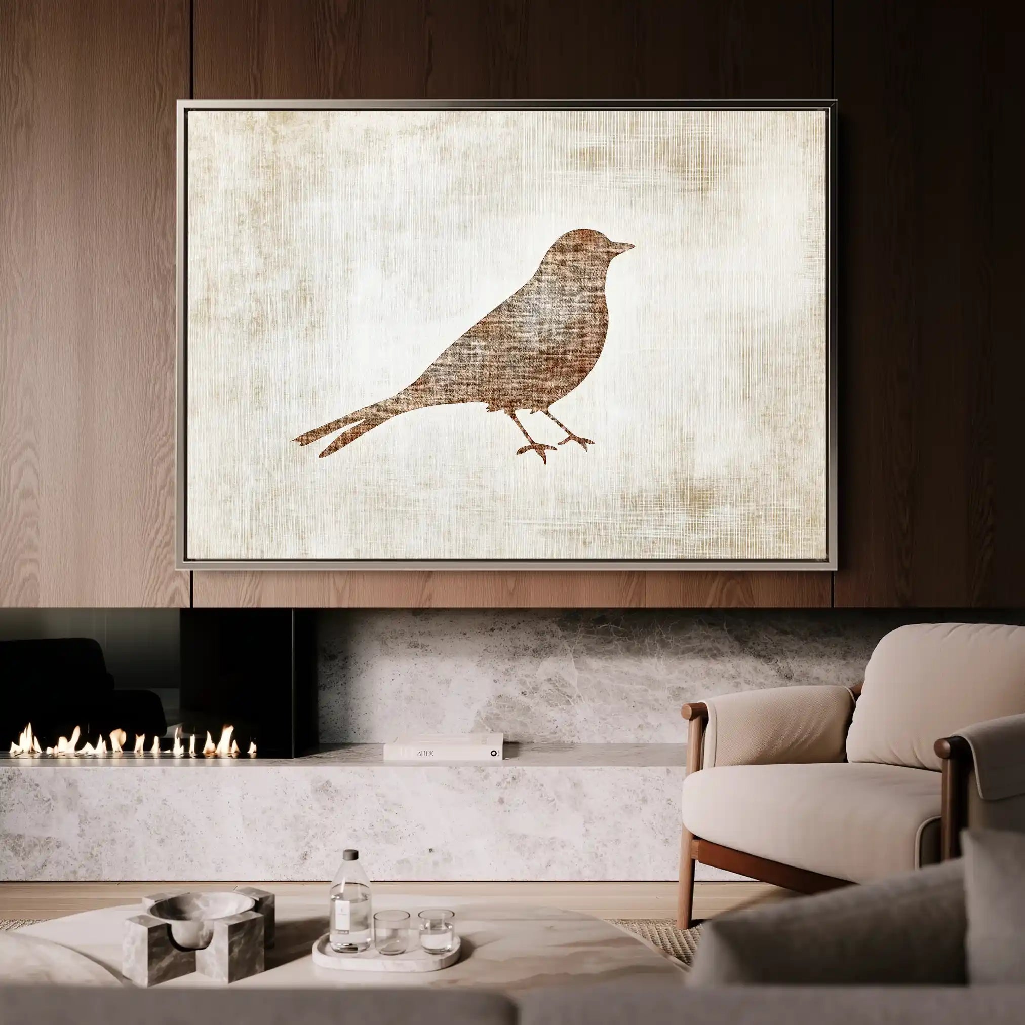 Animals 040 Canvas Art 60 x 40 cm / Black