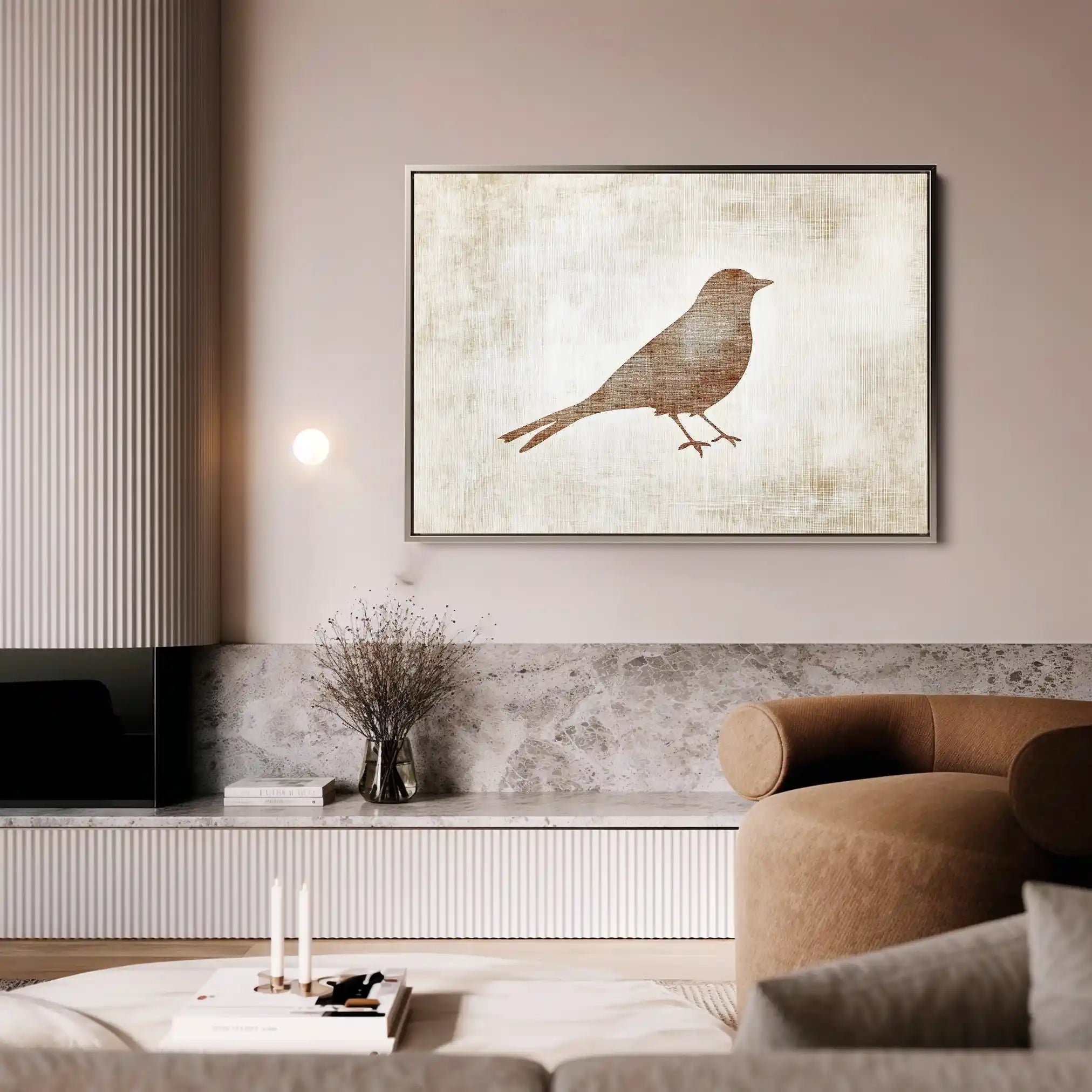 Animals 040 Canvas Art 60 x 40 cm / Black