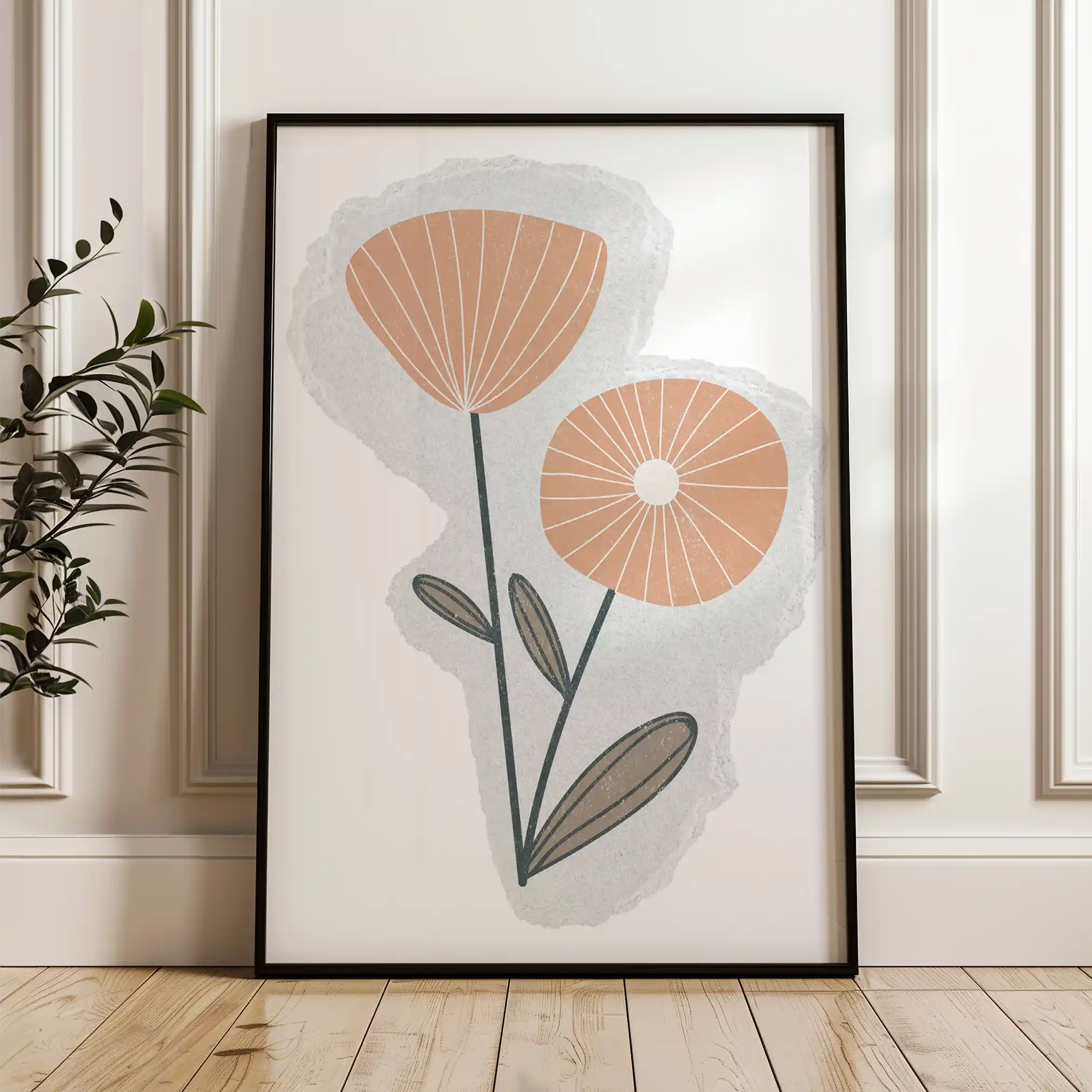 Boho 040 Canvas Art 60 x 40 cm / Black