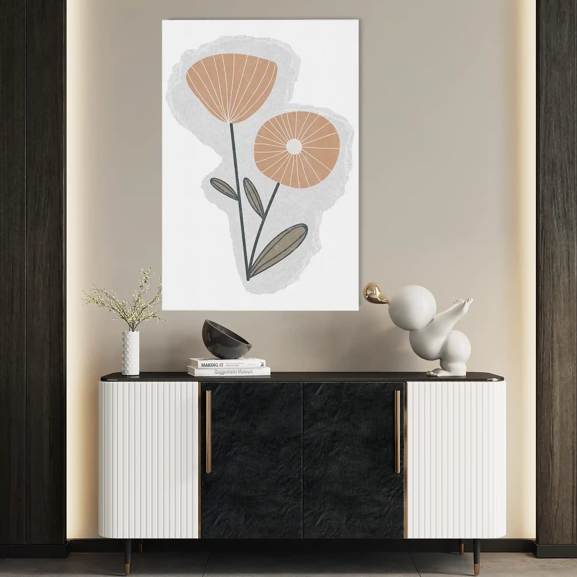 Boho 040 Canvas Art 60 x 40 cm / Black