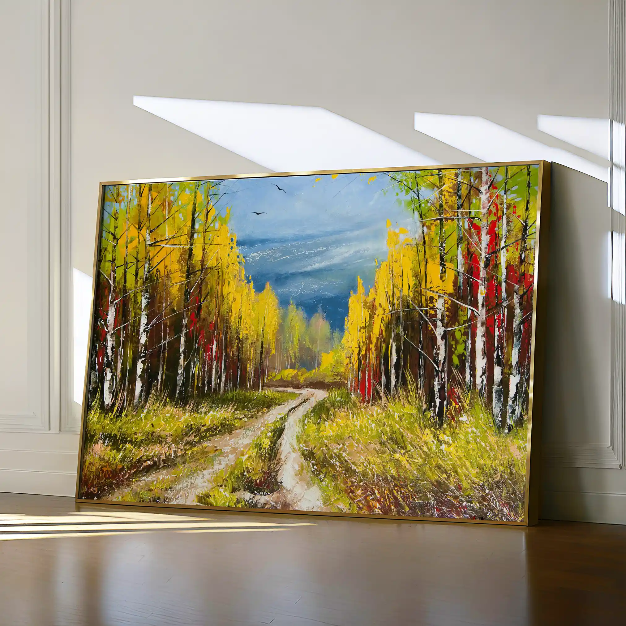 Landscape 040 Canvas Art 60 x 40 cm / Black