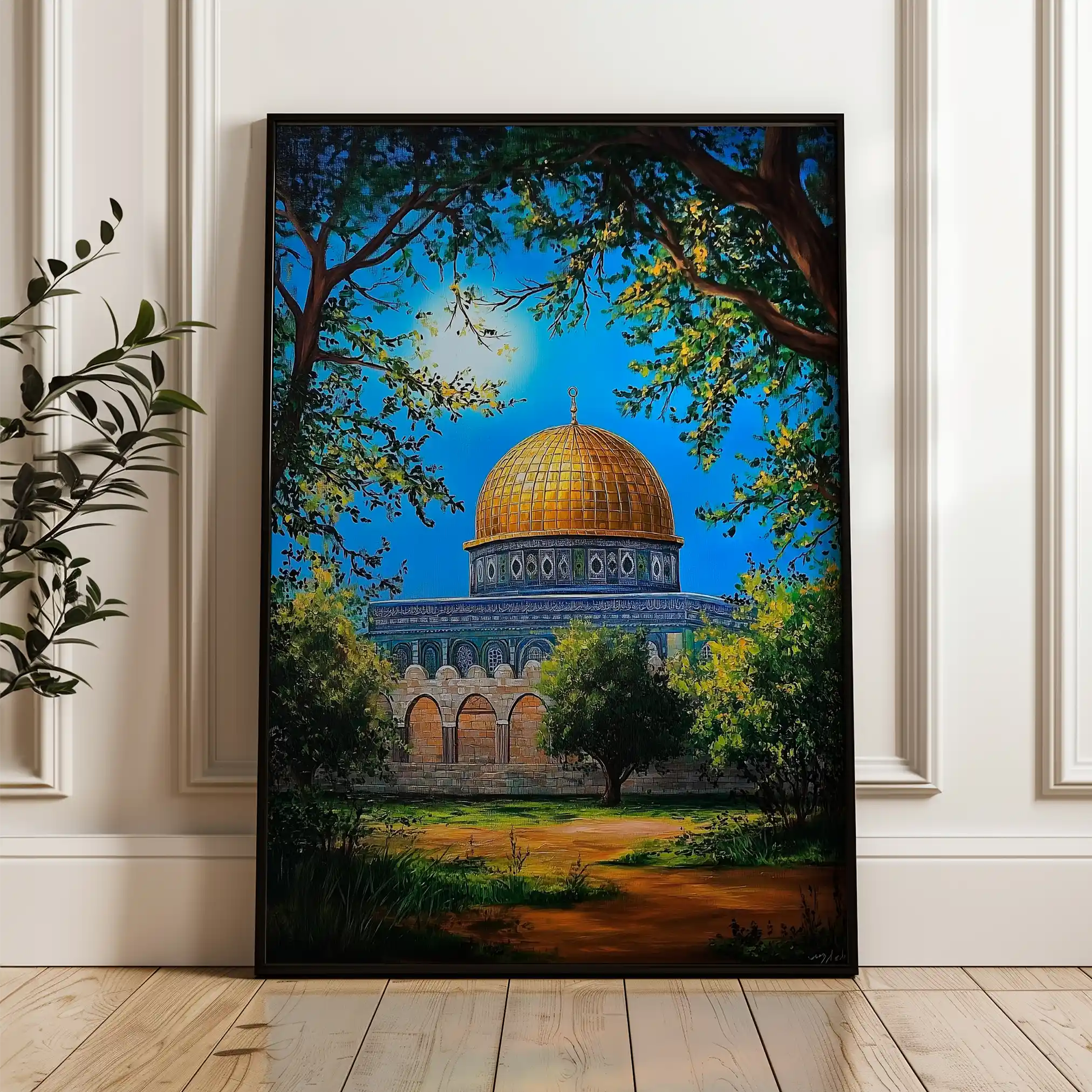 Palestine 040 Canvas Art 60 x 40 cm / Black