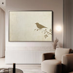 Animals 041 Canvas Art 60 x 40 cm / Black