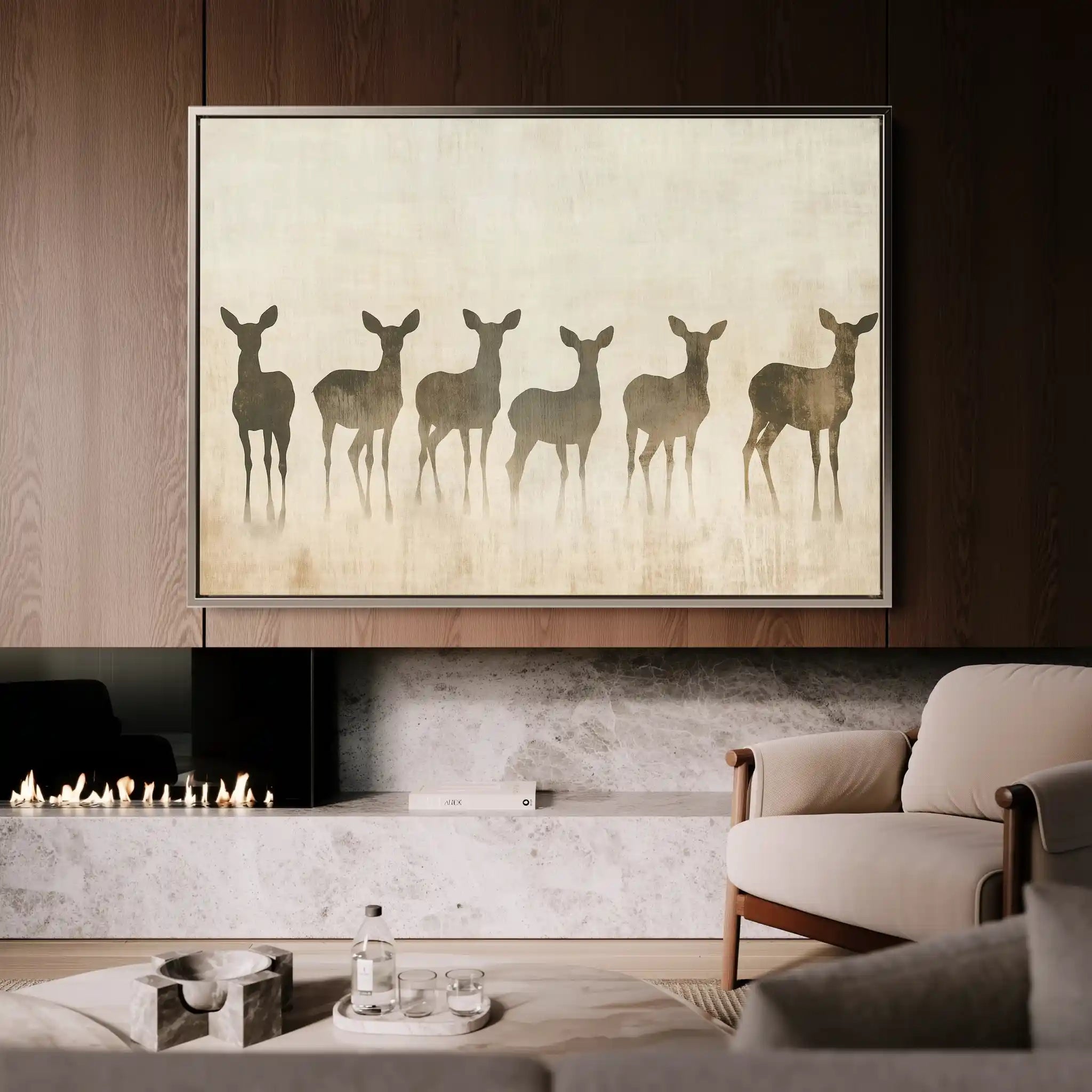 Animals 042 Canvas Art 60 x 40 cm / Black