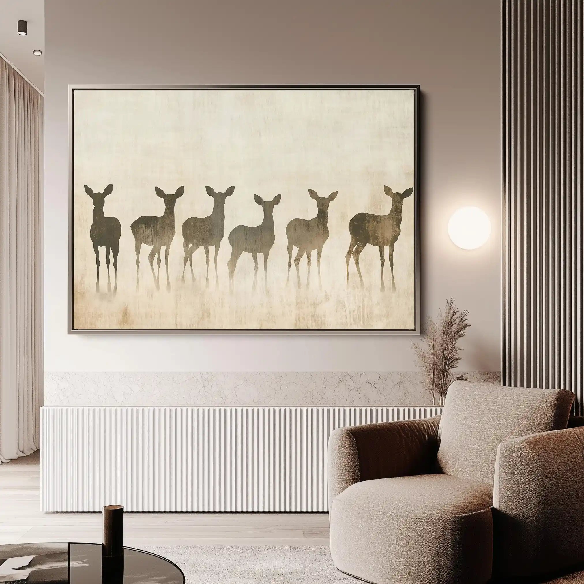 Animals 042 Canvas Art 60 x 40 cm / Black
