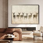 Animals 042 Canvas Art 60 x 40 cm / Black