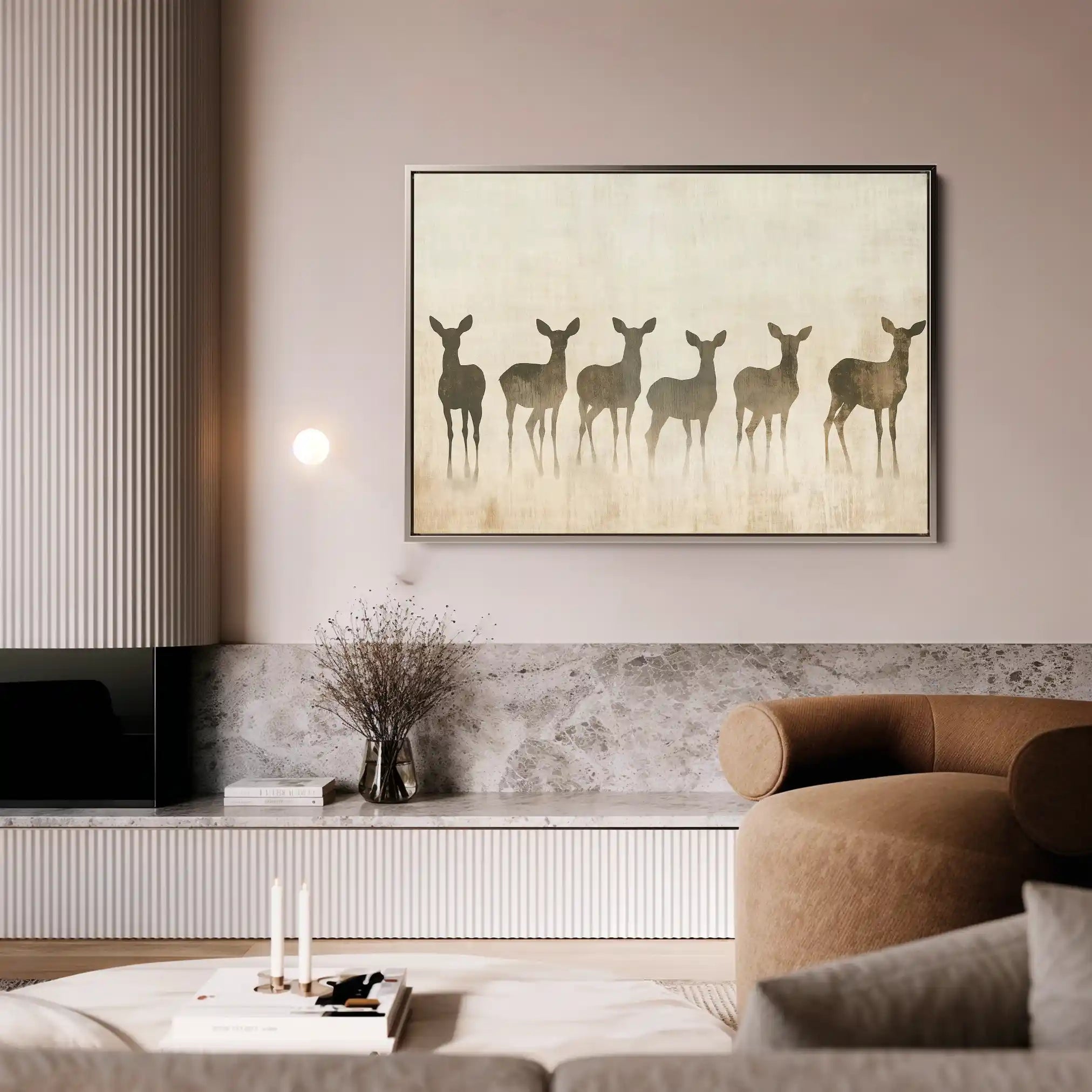 Animals 042 Canvas Art 60 x 40 cm / Black