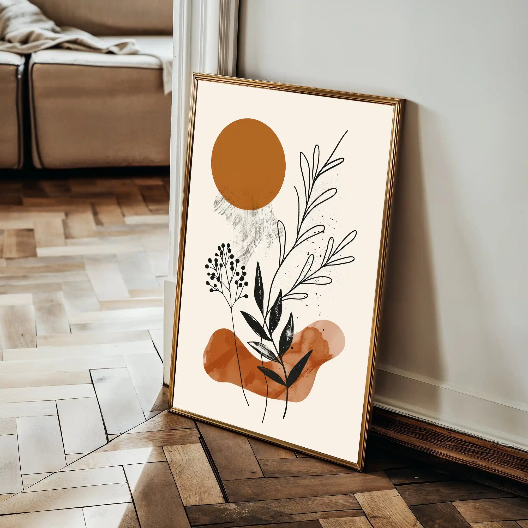 Boho 042 Canvas Art 60 x 40 cm / Black