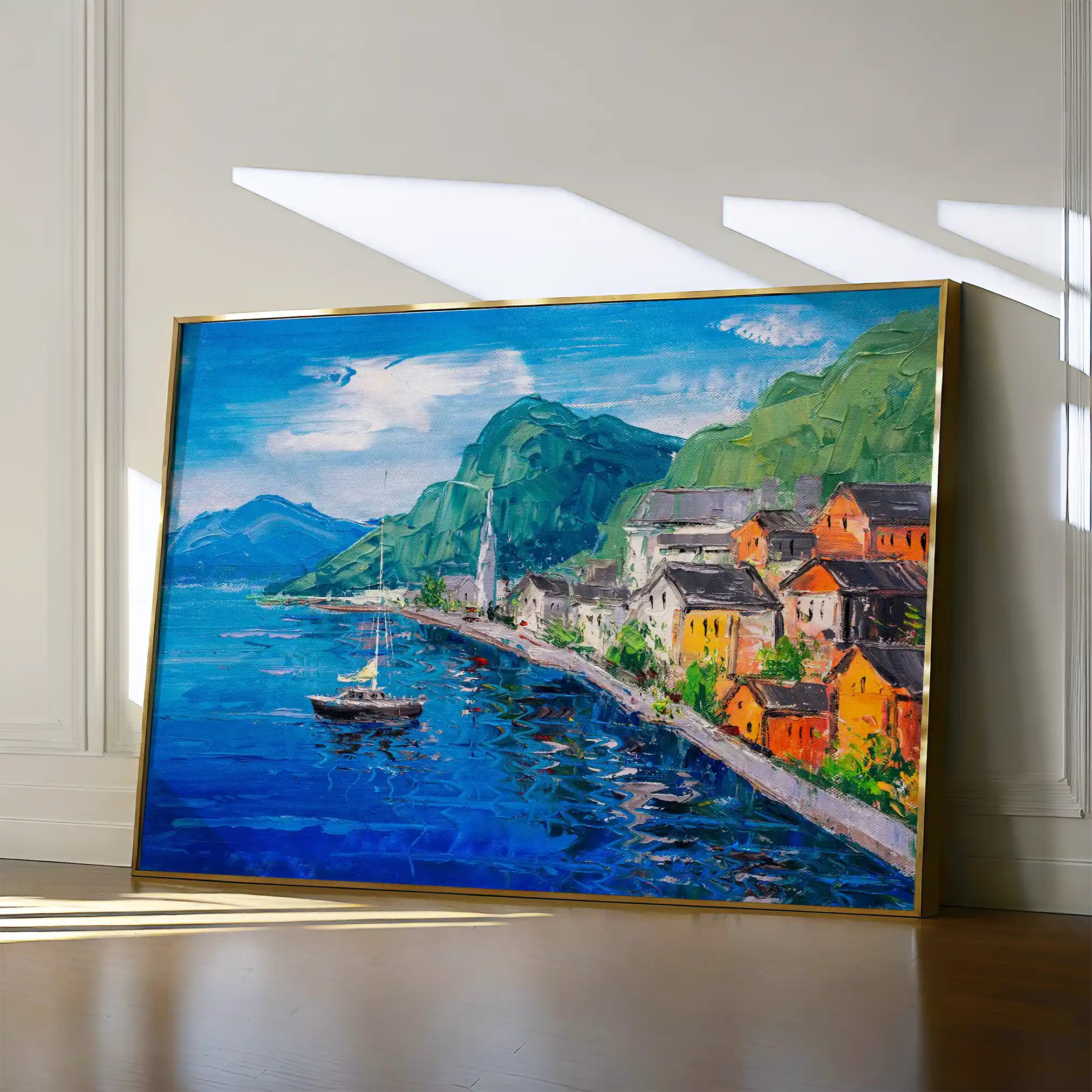 Landscape 042 Canvas Art 60 x 40 cm / Black