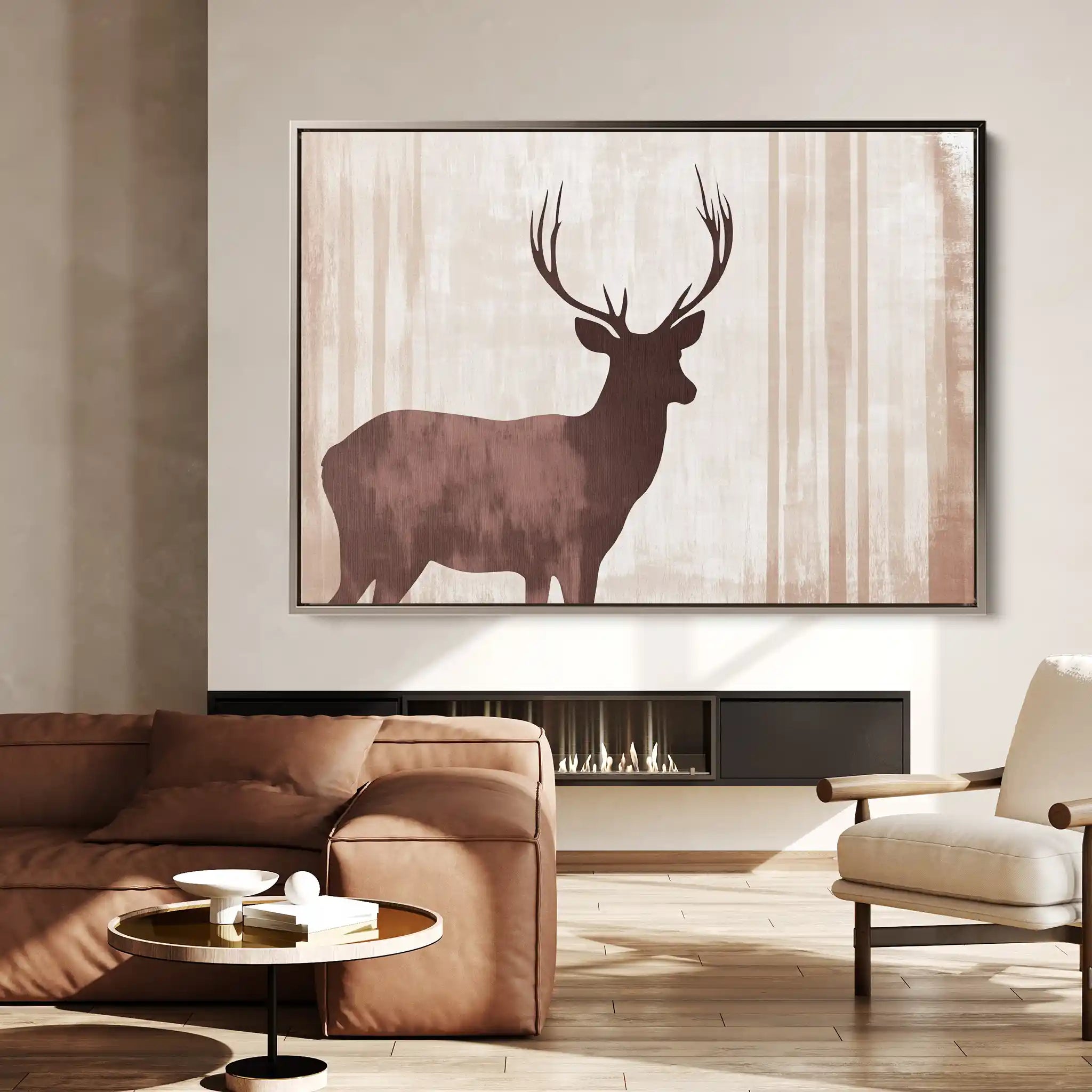 Animals 043 Canvas Art 60 x 40 cm / Black