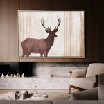 Animals 043 Canvas Art 60 x 40 cm / Black