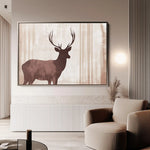 Animals 043 Canvas Art 60 x 40 cm / Black